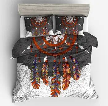 Bohemian Stgle Bedding Set Feathers Duvet Cover gray white Bed Set Beautiful Pillow case Home ornament twin full queen king size
Bohemian Stgle Bedding Set Feathers Duvet Cover gray white Bed Set Beautiful Pillow case Home ornament twin full queen king size