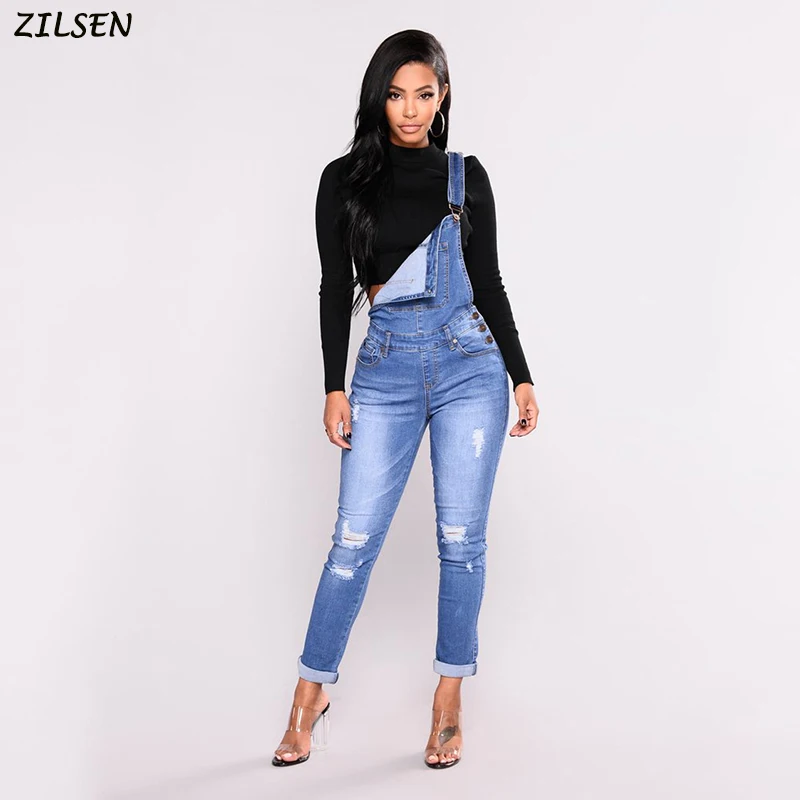 2019 new hot Fashion Spring and Autumn casual commuter hole fashion elastic one-piece denim overalls women's jeans
2019 new hot Fashion Spring and Autumn casual commuter hole fashion elastic one-piece denim overalls women's jeans