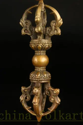 Pure Copper BRASS Gilt Tastefully Chinese ORIENTAL BUDDHIST HOLY SPIRITUAL EXORCISM VAJRY PESTLE PENDANT OLDroom
Pure Copper BRASS Gilt Tastefully Chinese ORIENTAL BUDDHIST HOLY SPIRITUAL EXORCISM VAJRY PESTLE PENDANT OLDroom