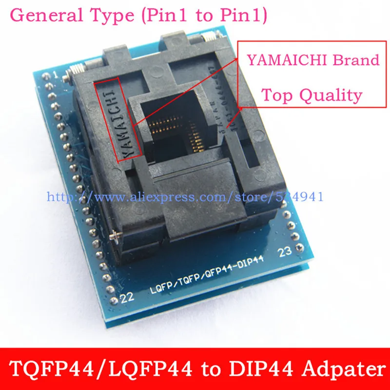 Top Quality General Type(pin1 to Pin1) QFP44 TQFP44 LQFP44 to DIP44 adapter socket Programmer IC test Adapter free shipping
Top Quality General Type(pin1 to Pin1) QFP44 TQFP44 LQFP44 to DIP44 adapter socket Programmer IC test Adapter free shipping