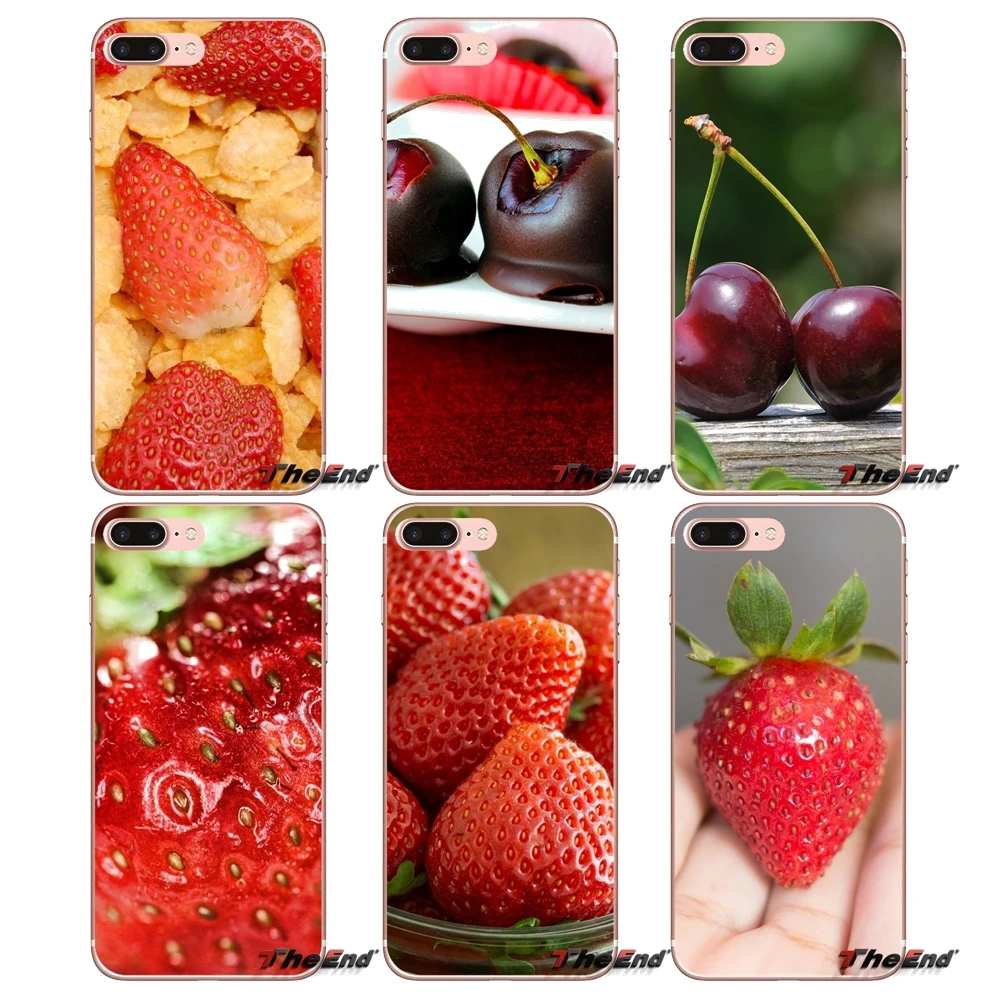 For Samsung Galaxy S2 S3 S4 S5 MINI S6 S7 edge S8 S9 Plus Note 2 3 4 5 8 Coque Fundas Soft Silicone TPU Case Food Close-up Berry | Мобильные