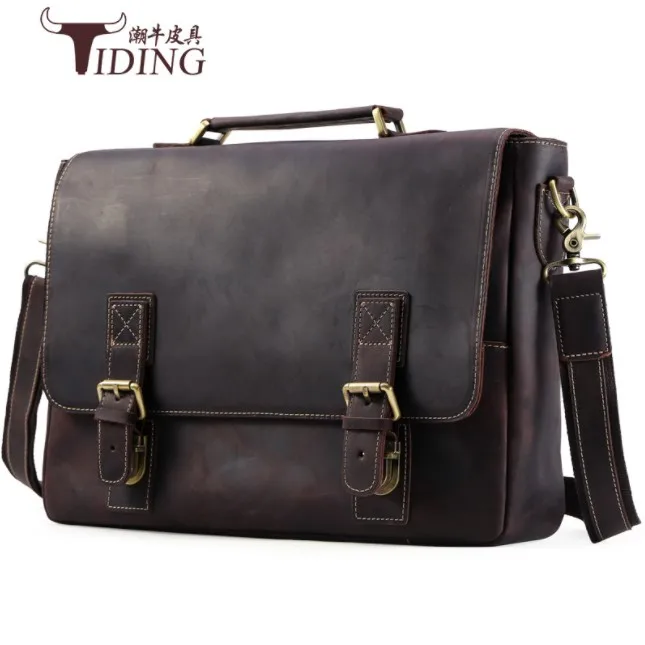 men's briefcase crazy horse leather 2018 man vintage brown business man 17" laptop travel bags male dress handbags shoulder bags
men's briefcase crazy horse leather 2018 man vintage brown business man 17" laptop travel bags male dress handbags shoulder bags