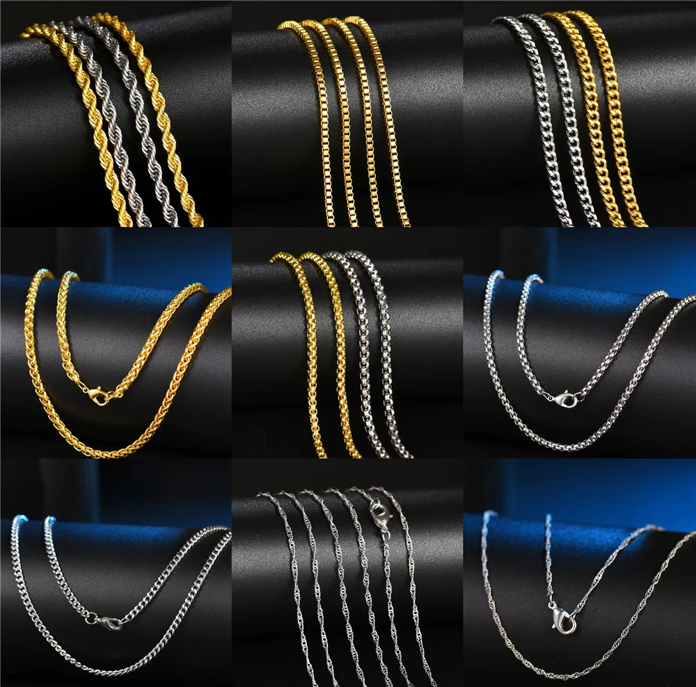 Hip Hop Men Necklace Chains Fashion Solid Gold Color Filled Curb Cuban Long Necklace DIY Chain Charm Unisex Jewelry
Hip Hop Men Necklace Chains Fashion Solid Gold Color Filled Curb Cuban Long Necklace DIY Chain Charm Unisex Jewelry