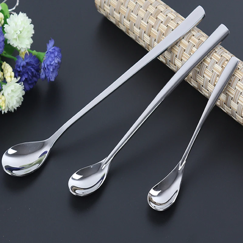 6pcs Creative Stainless Steel Coffee Spoon Set Small Dessert Tea spoon Kitchen Flatware Tool Long Handle Stirring Spoon 3 size
6pcs Creative Stainless Steel Coffee Spoon Set Small Dessert Tea spoon Kitchen Flatware Tool Long Handle Stirring Spoon 3 size