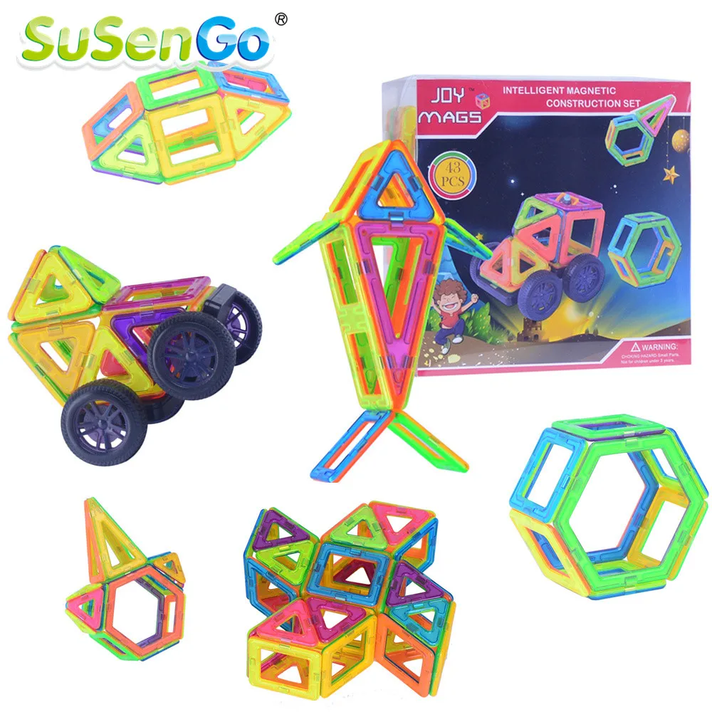 SuSenGo Big Size 89//102/149Pcs Magnetic Designer 3D Building Model Toy With Wheels Educational Gift From Moscow Warehouse
SuSenGo Big Size 89//102/149Pcs Magnetic Designer 3D Building Model Toy With Wheels Educational Gift From Moscow Warehouse