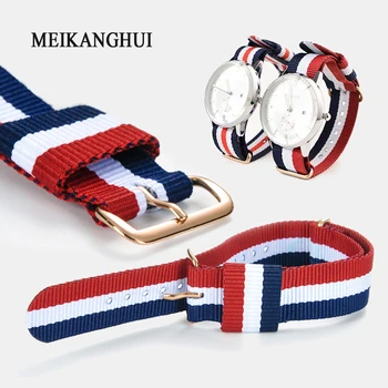 Top Quality luxury watchband 18 20mm colorful nylon leather strap available for daniel wellington watch dw mujer watch
Top Quality luxury watchband 18 20mm colorful nylon leather strap available for daniel wellington watch dw mujer watch