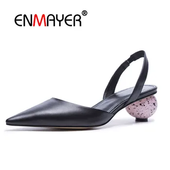 ENMAYER Woman high heels Sandals shoes women Size 34-39 Causal Party Summer Buckle strap Genuine Leather Strange heels CR802
ENMAYER Woman high heels Sandals shoes women Size 34-39 Causal Party Summer Buckle strap Genuine Leather Strange heels CR802