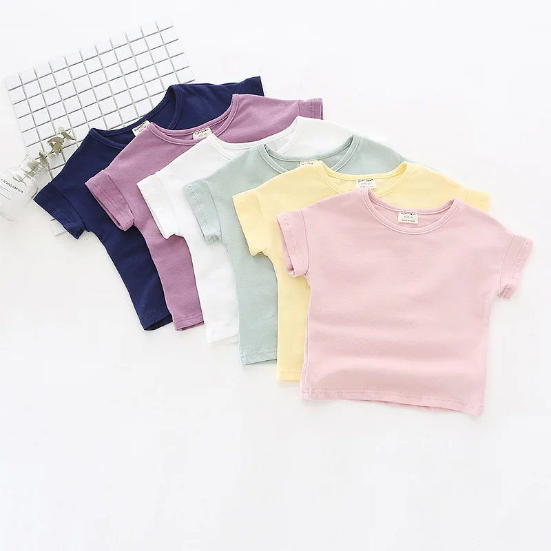 2018 Summer Girls Cotton Short-sleeved T-shirt Children Simple White T-shirt Baby Boys All Matched Lovely Shirts Tops Baby Tees
2018 Summer Girls Cotton Short-sleeved T-shirt Children Simple White T-shirt Baby Boys All Matched Lovely Shirts Tops Baby Tees