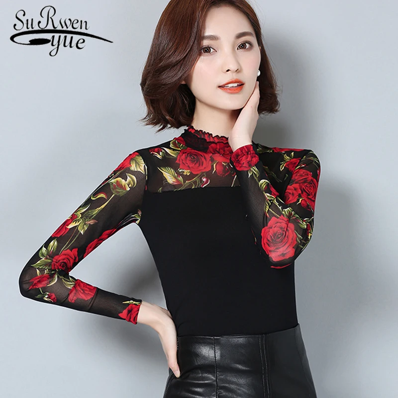 2018 Fashion slim lace women blouse shirts Floral printing Long Sleeve women's clothing Plus Size 5XL women's tops Blusas 60i 30
2018 Fashion slim lace women blouse shirts Floral printing Long Sleeve women's clothing Plus Size 5XL women's tops Blusas 60i 30