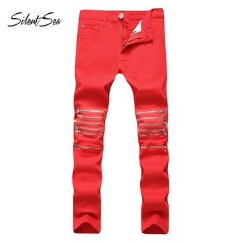 Silentsea Stretch Denim Pants Solid Slim Fit Jeans Men Casual Zipper Denim Jeans Male High Quality fashion Trouser male
Silentsea Stretch Denim Pants Solid Slim Fit Jeans Men Casual Zipper Denim Jeans Male High Quality fashion Trouser male
