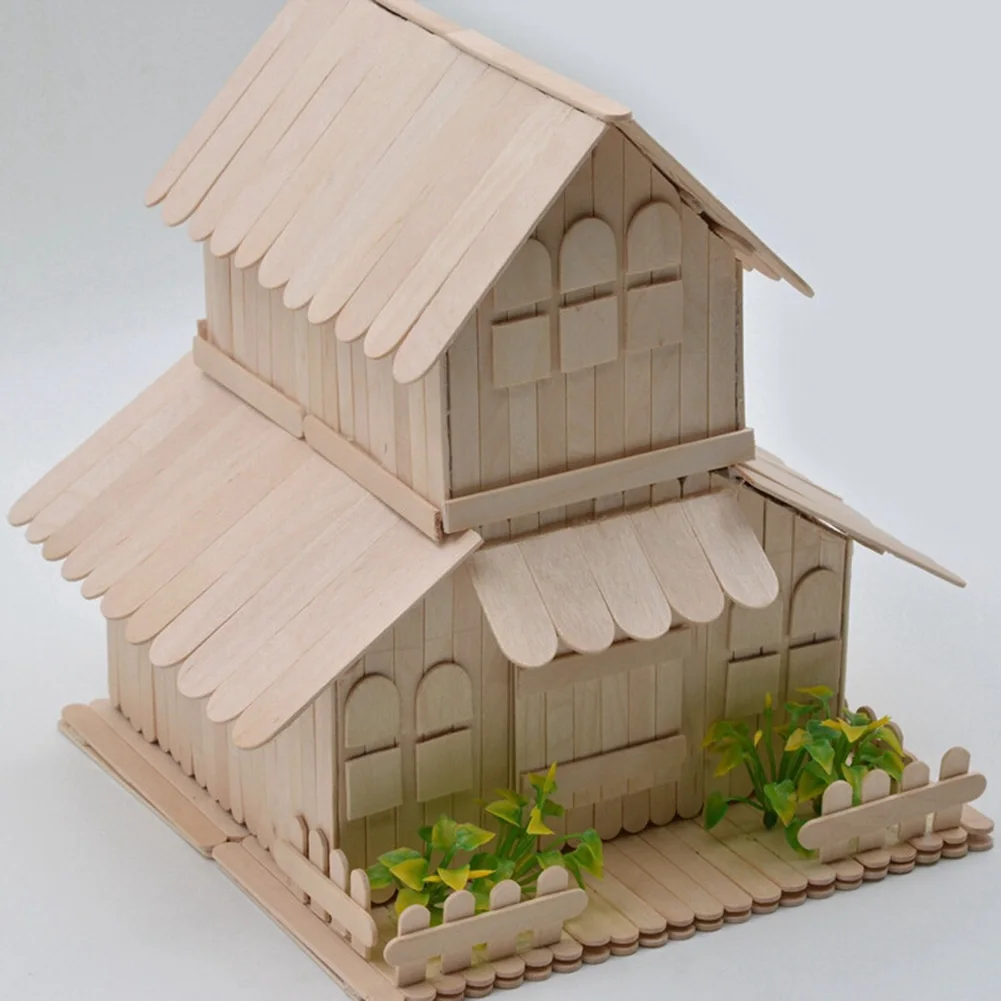 200pcs Kids DIY Wood House DIY Art Crafts Ice Cream Sticks Wood Craft Popsicle Sticks for Craft Gift
200pcs Kids DIY Wood House DIY Art Crafts Ice Cream Sticks Wood Craft Popsicle Sticks for Craft Gift