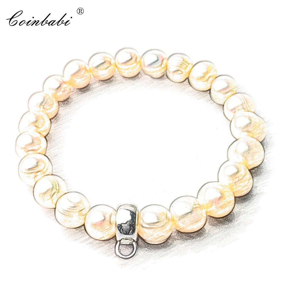 Charm Freshwater Pearl Bracelet Ts Charm 925 Sterling Silver Carrier For Women Trendy Gift Thomas Style Club Bracelet
Charm Freshwater Pearl Bracelet Ts Charm 925 Sterling Silver Carrier For Women Trendy Gift Thomas Style Club Bracelet