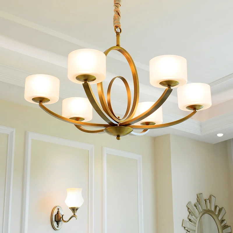 New Chinese LED hanging lights living room chandelier light Glass pendant luminaires Pure copper fixtures bedroom suspended lamp
New Chinese LED hanging lights living room chandelier light Glass pendant luminaires Pure copper fixtures bedroom suspended lamp