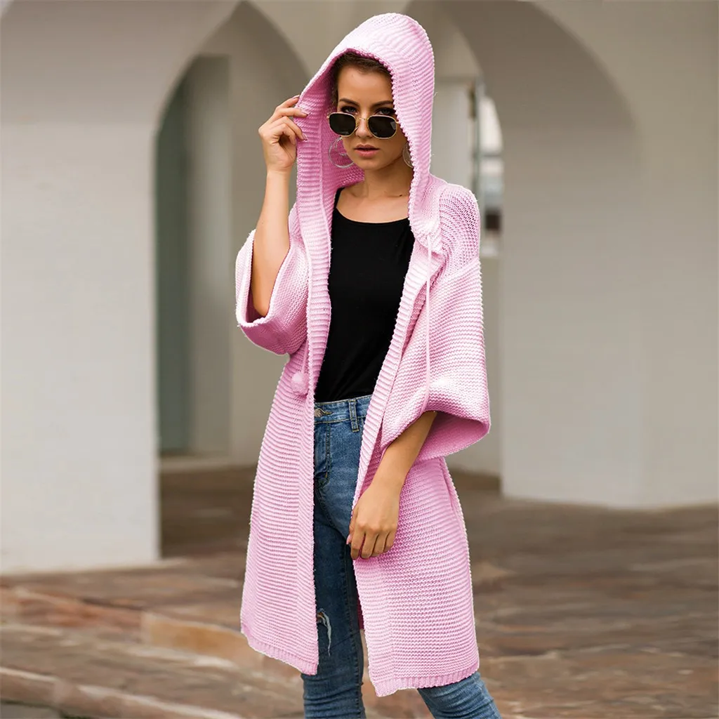Autumn New Sweater Women Cardigan Winter Clothes Women Knitted Hooded Long Sleeve Cardigan Hairball Sweater Coat sueter feminino
Autumn New Sweater Women Cardigan Winter Clothes Women Knitted Hooded Long Sleeve Cardigan Hairball Sweater Coat sueter feminino