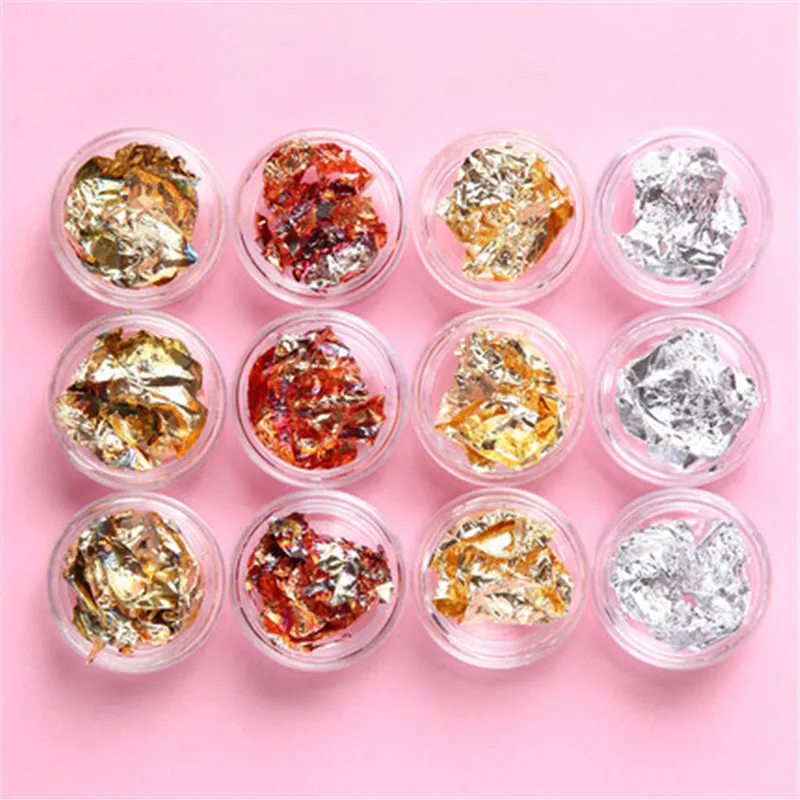 New 1 Set Gold Silver Irregular Aluminum Foil Paper Sticker Nails Art 3D Manicure Nail Sequins Decal Tools Decorations Paillette
New 1 Set Gold Silver Irregular Aluminum Foil Paper Sticker Nails Art 3D Manicure Nail Sequins Decal Tools Decorations Paillette