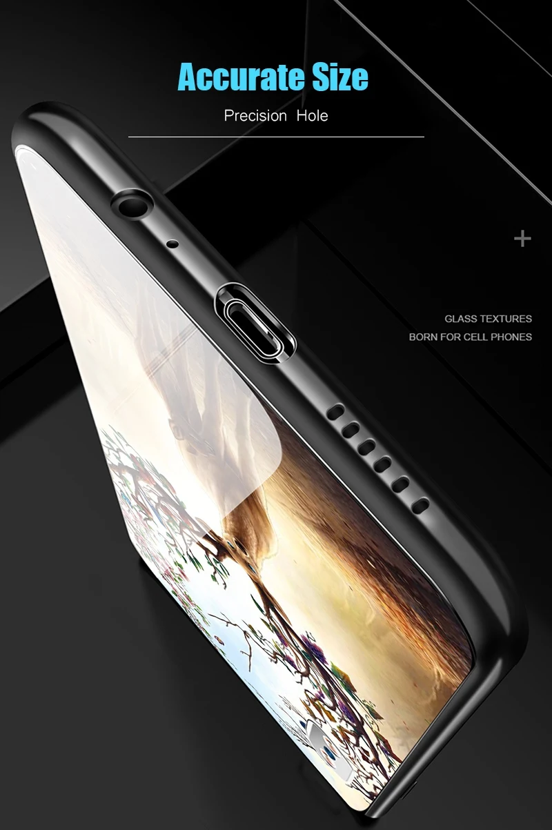 Hisomone Animal Tempered Glass Case For Huawei P20 Lite Pro Mate 10 Lite P Smart Enjoy 7S Pattern Case On Honor 9 Lite 9 10