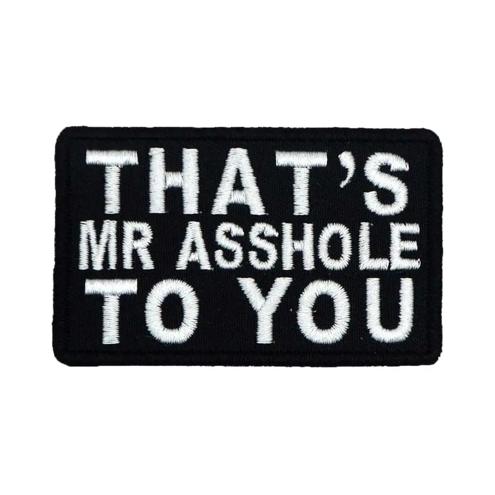 ASSHOLE Patch Embroidered Applique Sewing Label punk biker Patches Clothes Stickers Apparel Accessories Badge
ASSHOLE Patch Embroidered Applique Sewing Label punk biker Patches Clothes Stickers Apparel Accessories Badge