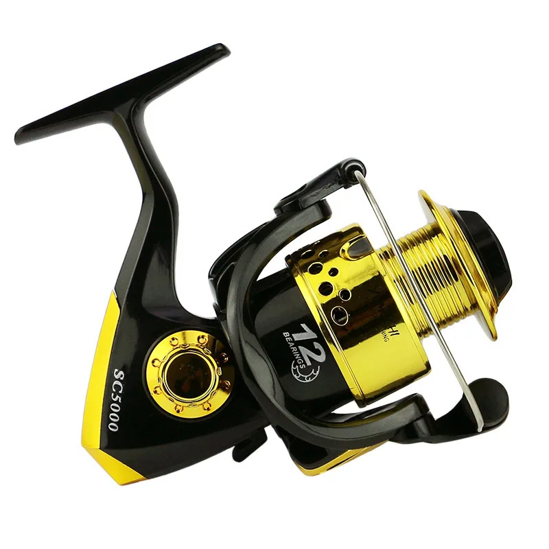 Black Gold 12BB 5.5:1 Spinning Fishing Reels Wheel Spinning Reel Pardew Lure Wheel Vessel Bait Casting Flying Fishing Trolling
Black Gold 12BB 5.5:1 Spinning Fishing Reels Wheel Spinning Reel Pardew Lure Wheel Vessel Bait Casting Flying Fishing Trolling