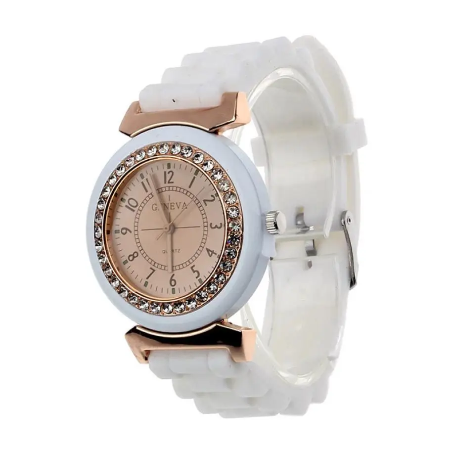 Timezone #301 Duobla Classic Rhinestone Geneva Rubber Watch Strap Bracelet Women Wrist Quartz
Timezone #301 Duobla Classic Rhinestone Geneva Rubber Watch Strap Bracelet Women Wrist Quartz