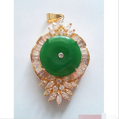 Free shipping@@@@@ Emerald Green Jade 18KGP Crystal Luck Talisman Flower Pendant and Necklace
Free shipping@@@@@ Emerald Green Jade 18KGP Crystal Luck Talisman Flower Pendant and Necklace