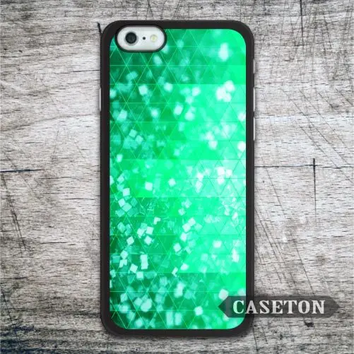 Green Glitter Geometric font b Case b font For font b iPhone b font font b