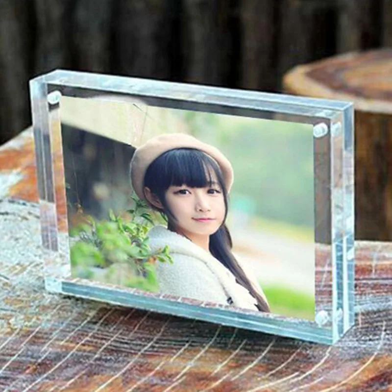 8'' 152x203mm Thickness 10+10mm Acrylic Magnet Photo Frame Home Decor Creative Rectangle Crystal Picture Frame
8'' 152x203mm Thickness 10+10mm Acrylic Magnet Photo Frame Home Decor Creative Rectangle Crystal Picture Frame