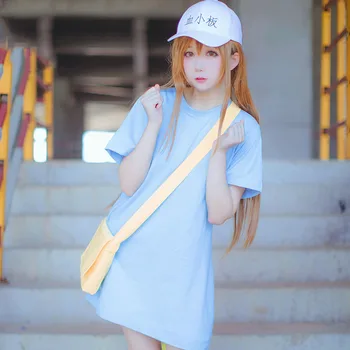 Anime Hataraku Saibou Platelet Cosplay Costume Cells at Work Women's Clothes Full Sets Long Shirt+ Shorts+ Bag+ Cap
Anime Hataraku Saibou Platelet Cosplay Costume Cells at Work Women's Clothes Full Sets Long Shirt+ Shorts+ Bag+ Cap