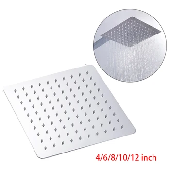 2019 Hot Sale 12/10/8/6/4 inch Stainless Steel Ultra-thin Waterfall Shower heads Rainfall Shower Head Rain Shower Square Round
2019 Hot Sale 12/10/8/6/4 inch Stainless Steel Ultra-thin Waterfall Shower heads Rainfall Shower Head Rain Shower Square Round