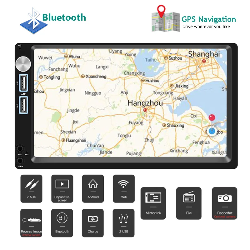 Car Radio Autoradio 2din Android 8.1 MP5 GPS Stereo Receiver Double Din Car Stereo Audio Radio Coche MirrorLink Wifi Rear Camera
Car Radio Autoradio 2din Android 8.1 MP5 GPS Stereo Receiver Double Din Car Stereo Audio Radio Coche MirrorLink Wifi Rear Camera