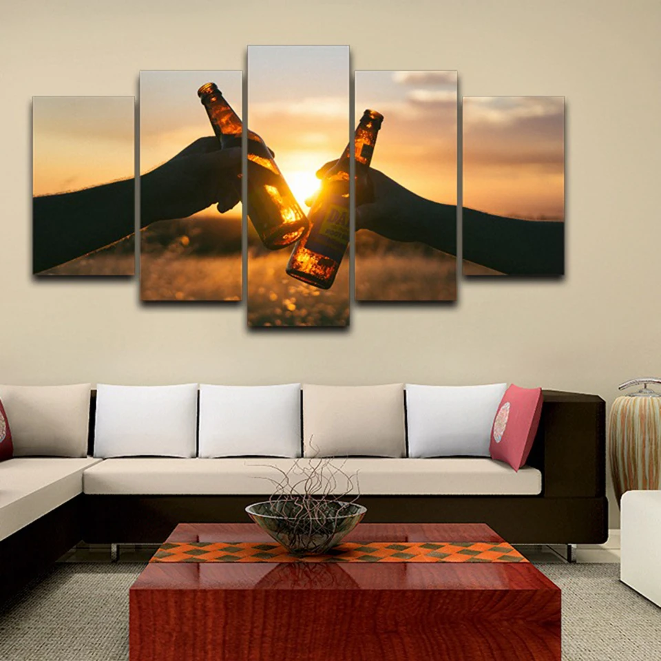 Modular Canvas Painting Framework Living Room HD Printed Poster 5 Pieces Beers Sunset Landscape Pictures Wall Art Home Decor
Modular Canvas Painting Framework Living Room HD Printed Poster 5 Pieces Beers Sunset Landscape Pictures Wall Art Home Decor