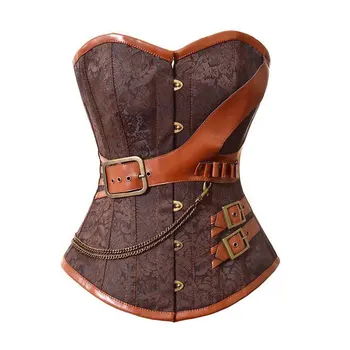 Brown Gothic Vintage Corset Bustier Burlesque Lace up Boned Cosplay Costume Showgirl Top Shirt Plus Size S-6XL Waist Shaper
Brown Gothic Vintage Corset Bustier Burlesque Lace up Boned Cosplay Costume Showgirl Top Shirt Plus Size S-6XL Waist Shaper