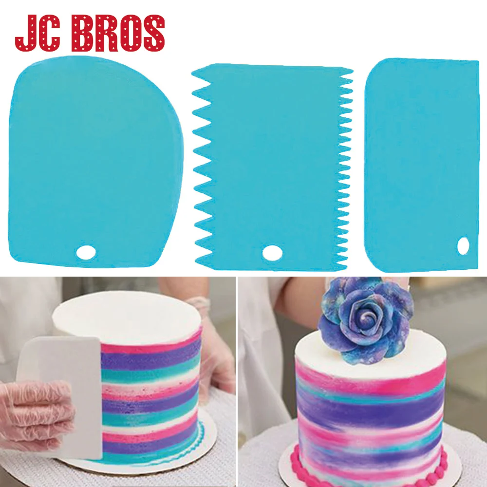 3Pcs/set Plastic Dough Knife Icing Fondant Scraper Jagged Edge Plain Smooth Cake Paddle Cake Spatulas Baking Pastry Tools
3Pcs/set Plastic Dough Knife Icing Fondant Scraper Jagged Edge Plain Smooth Cake Paddle Cake Spatulas Baking Pastry Tools