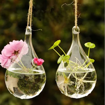 HOT! Fashion Water-Drop Shape Creative Hydroponic Flower Vase Glass Vase with Hanging String Decoration & Gift F1024
HOT! Fashion Water-Drop Shape Creative Hydroponic Flower Vase Glass Vase with Hanging String Decoration & Gift F1024