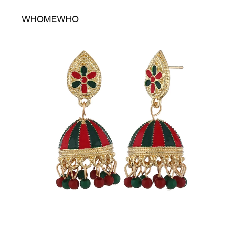 Summer Fashion Indian Imitation Gold Jhumka Jhumki Drop Earrings Women Handmade Wood Beads Bridal Party Jewelry Christmas Gifts
Summer Fashion Indian Imitation Gold Jhumka Jhumki Drop Earrings Women Handmade Wood Beads Bridal Party Jewelry Christmas Gifts