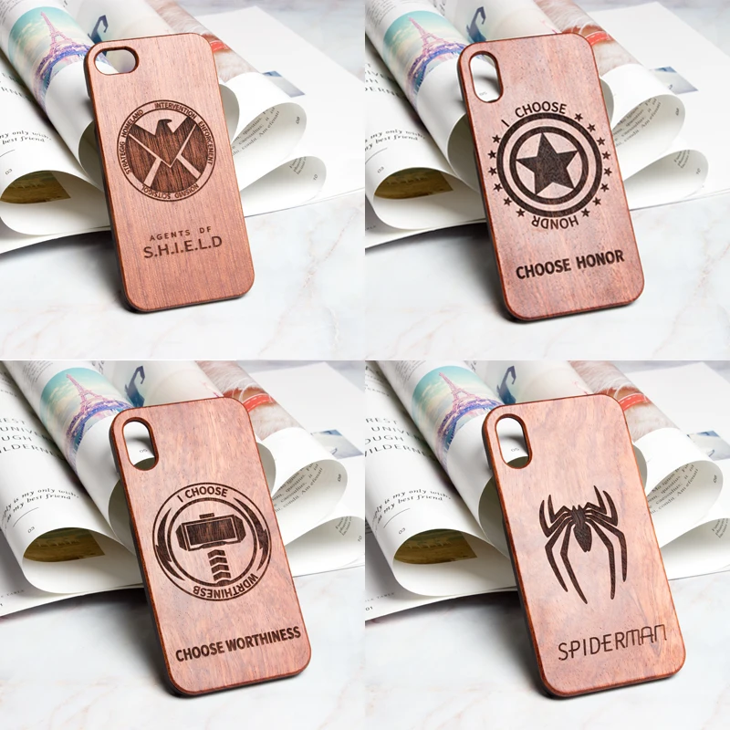 Marvel series sign retro original real Wood phone case for iPhone 6 s 7 8 plus X S R MAX Handmade protective screen wooden cover
Marvel series sign retro original real Wood phone case for iPhone 6 s 7 8 plus X S R MAX Handmade protective screen wooden cover