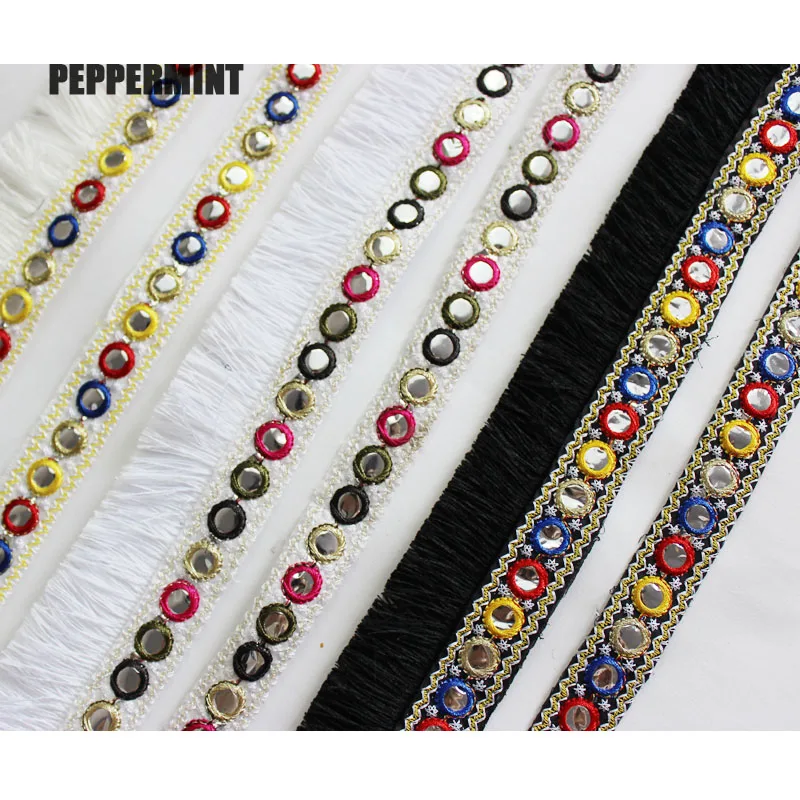 1yard Ethnic Embroidered Webbing 2/4.5cm Indian Mirro Trim DIY Handmade Sewing Net Yarn Ribbons Clothing Decorative Lace Trim
1yard Ethnic Embroidered Webbing 2/4.5cm Indian Mirro Trim DIY Handmade Sewing Net Yarn Ribbons Clothing Decorative Lace Trim