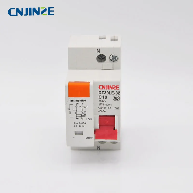 DPNL 1P+N CNJINZE Red handle Residual current Circuit breaker with over current and Leakage protection RCBO 16A
DPNL 1P+N CNJINZE Red handle Residual current Circuit breaker with over current and Leakage protection RCBO 16A