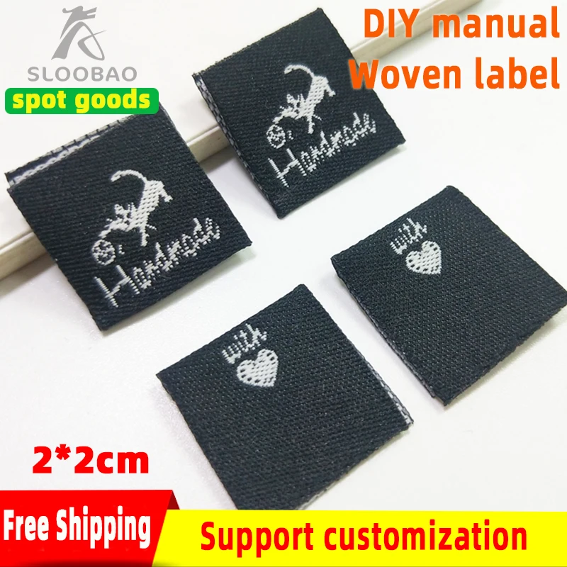 Free shipping handmade labels for clothing bags hats gifts Garment labels Customize woven tags
Free shipping handmade labels for clothing bags hats gifts Garment labels Customize woven tags