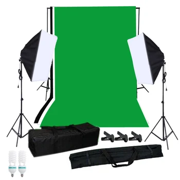 Photography Softbox Lighting Kit with Background Stand Backdrop 125W Light Bulbs Softbox Lighting Stand Clip
Photography Softbox Lighting Kit with Background Stand Backdrop 125W Light Bulbs Softbox Lighting Stand Clip