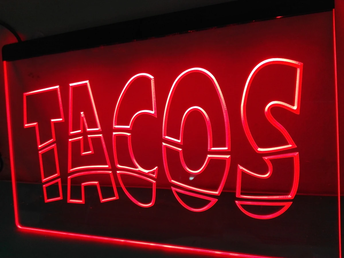 LB093- Mexican Tacos Reklame schild NR LED Neon Light Sign home decor crafts | Дом и сад