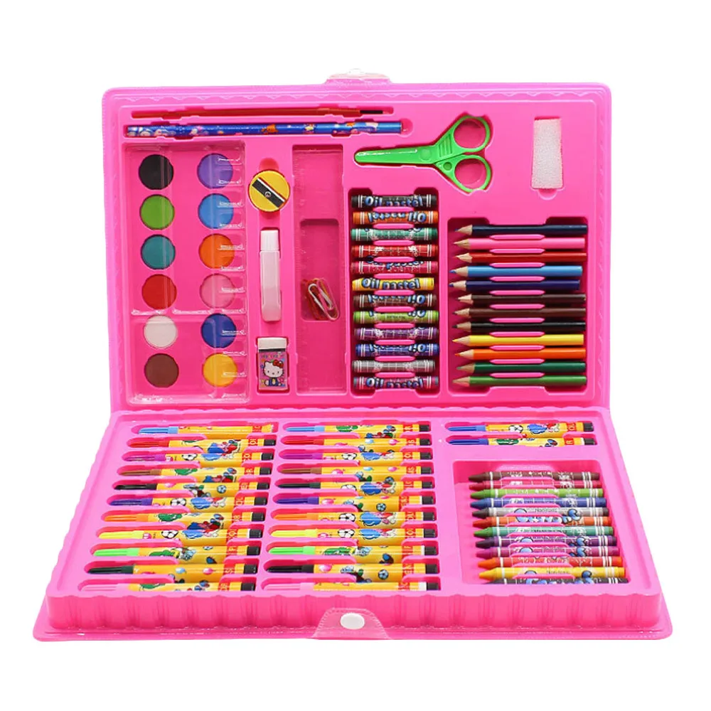 Besegad 86pcs Colored Pencil Artist Kit Painting Crayon Marker Pen Brush Drawing Tools Set Kindergarten Drawing Supplies
Besegad 86pcs Colored Pencil Artist Kit Painting Crayon Marker Pen Brush Drawing Tools Set Kindergarten Drawing Supplies