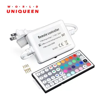 44Key High voltage IR Remote LED RGB Controller, AC110V-220V 3A Max power 600W for High Voltage LED Strip Light 5050/Rope Light
44Key High voltage IR Remote LED RGB Controller, AC110V-220V 3A Max power 600W for High Voltage LED Strip Light 5050/Rope Light