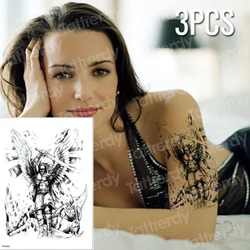 3pcs/lot Male god with large wings Kill the devil Temporary tattoo sticker Body painting makeup Scar concealer Masquerade girls
3pcs/lot Male god with large wings Kill the devil Temporary tattoo sticker Body painting makeup Scar concealer Masquerade girls