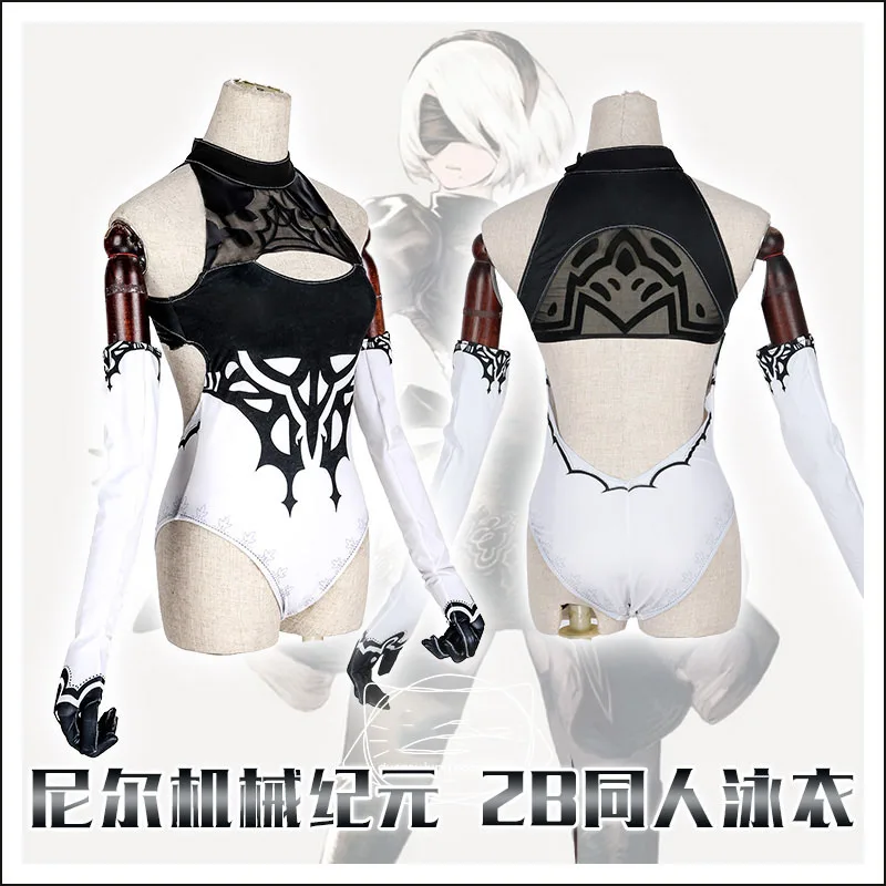 Game NieR: Automata YoRHa No 2 Type B Cosplay Costumes Sexy Black Swimsuit Gloves 2B Synthetic Wigs For Women Girls Full Set
Game NieR: Automata YoRHa No 2 Type B Cosplay Costumes Sexy Black Swimsuit Gloves 2B Synthetic Wigs For Women Girls Full Set