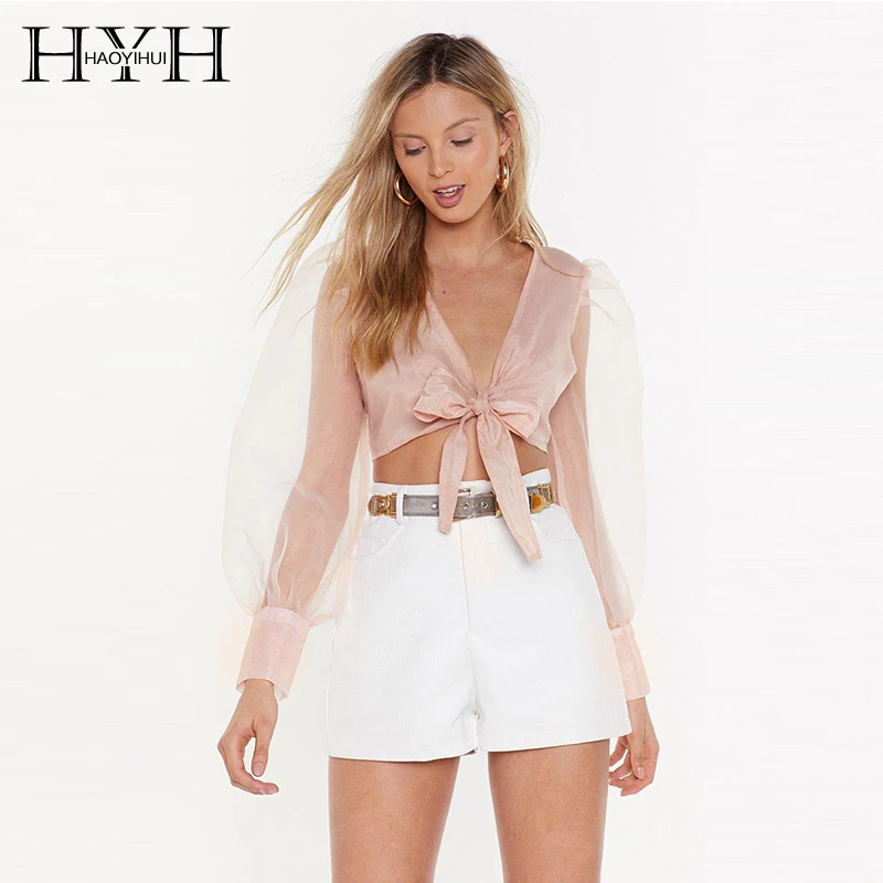 HYH Haoyihui 2019 Women Blouse Solid H-type Fashion Frenulum Long Sleeve Frenulum Causal Loose Organza Puff Sleeve Female
HYH Haoyihui 2019 Women Blouse Solid H-type Fashion Frenulum Long Sleeve Frenulum Causal Loose Organza Puff Sleeve Female