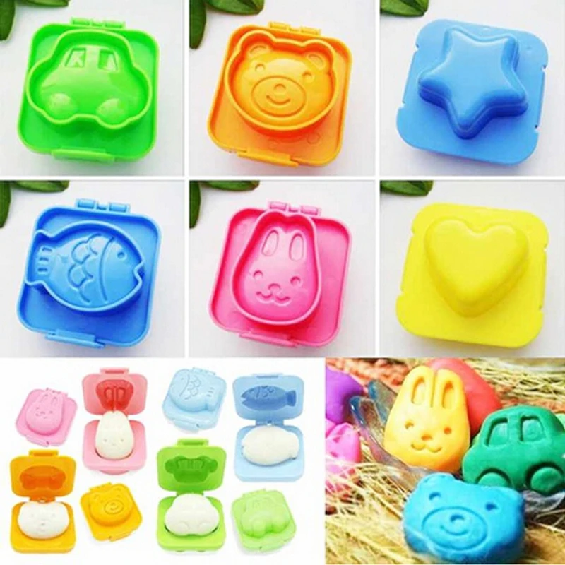 2 Pcs/6pcs Cute Cartoon Boiled Egg Rice Moulds Bento Maker Sandwich Cutter Kitchen Tools
2 Pcs/6pcs Cute Cartoon Boiled Egg Rice Moulds Bento Maker Sandwich Cutter Kitchen Tools