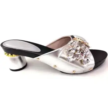 Fashionable silver women round heel shoes with big crystal decoration african pumps for party dress V233,heel 8CM
Fashionable silver women round heel shoes with big crystal decoration african pumps for party dress V233,heel 8CM