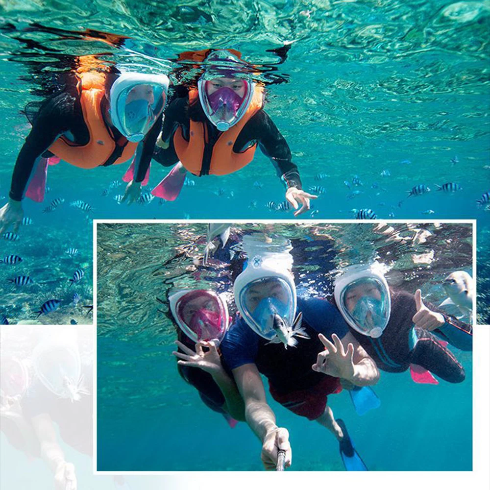 4 Colors High Quality Anti Fog Detachable Dry Snorkeling Full Face Mask Set Scuba Diving Mask Child Adult Silicone Diving Mirror
4 Colors High Quality Anti Fog Detachable Dry Snorkeling Full Face Mask Set Scuba Diving Mask Child Adult Silicone Diving Mirror