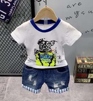 Baby Boy Clothing Set Cute boys Summer T-Shirt Cartoon Children Boys Clothes Shorts Suit for Kids Outfit Denim Out 2-6year
Baby Boy Clothing Set Cute boys Summer T-Shirt Cartoon Children Boys Clothes Shorts Suit for Kids Outfit Denim Out 2-6year