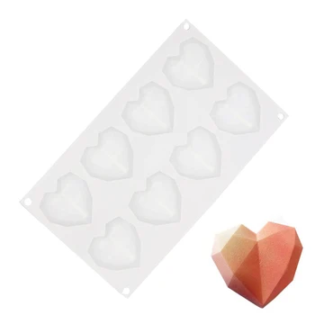 8 Holes Silicone Molds Diamond Shape Baking Tools For Cakes Mousse Dessert Pastry
8 Holes Silicone Molds Diamond Shape Baking Tools For Cakes Mousse Dessert Pastry